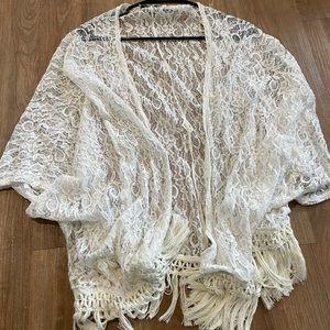 American Eagle Outfitters lace cover up / cardigan